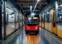 visita monitorada à garagem dos bondes