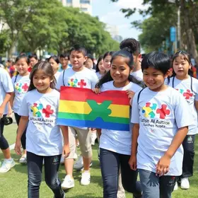 Caminhada de Conscientização do Autismo