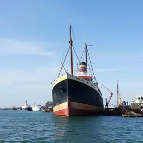 navio que afundou no Porto de Santos