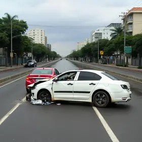 carro despenca em canal