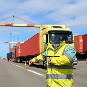 paralisação dos caminhoneiros no Porto de Santos