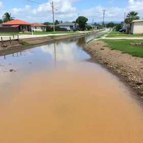 água contaminada