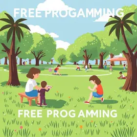 programação gratuita em parques Santos julho