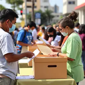 votação do Orçamento Participativo de Santos