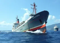 navio à deriva