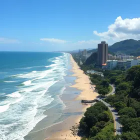calor no litoral de SP
