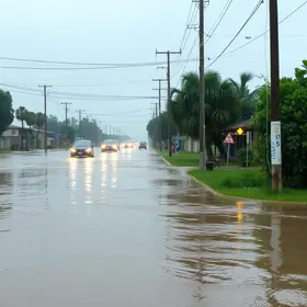 chuva em Santos