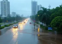 chuva em santos